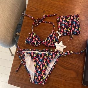 Slipstop mermaid bikini NWT size 6-7 runs a little  small